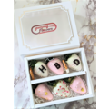 6pcs LOVE "HBD" with Pretzels Chocolate Strawberries Gift Box